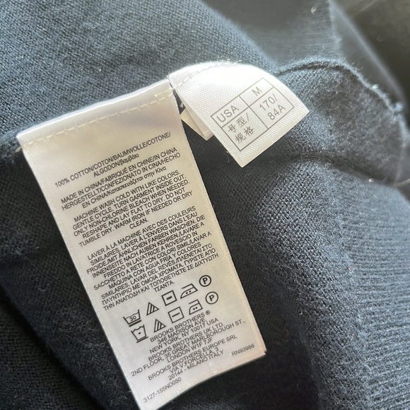 Brooks brother sweater size xs two birds kissing navy blue *altered - Picture 5 of 5